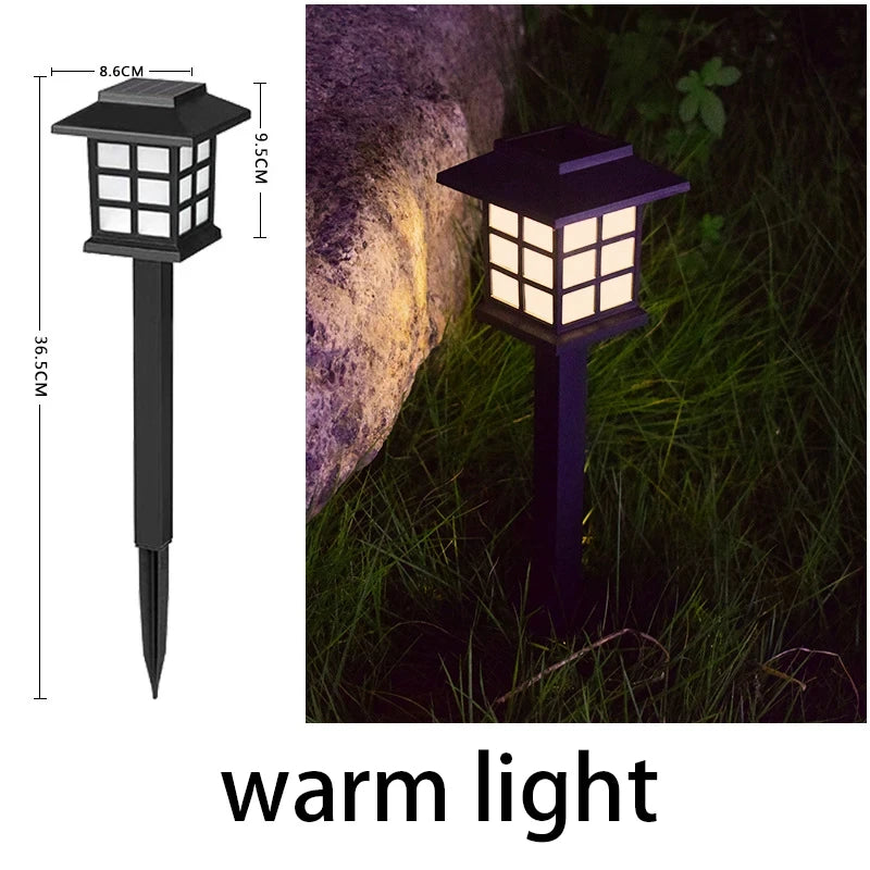 LED Solar Pathway Lawn Lights Outdoor IP65 Waterproof Solar Lamp Decoration for Garden Walkway Path Driveway Patio Yard & Lawn