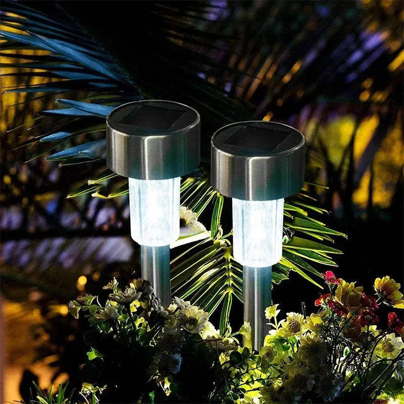 Solar Outdoor Lights Garden Lamp Solar Powered Waterproof Landscape Path Outdoor for Yard Backyard Lawn Patio Decorative