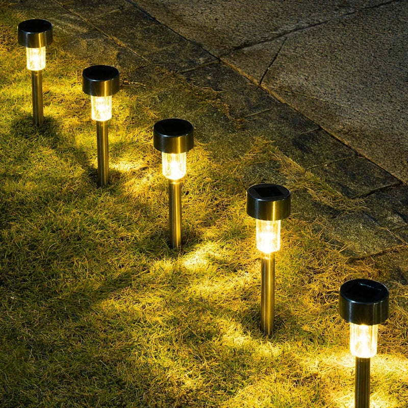 Solar Outdoor Lights Garden Lamp Solar Powered Waterproof Landscape Path Outdoor for Yard Backyard Lawn Patio Decorative