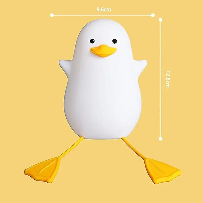 Creative and Fun Duck Silicone Pat Small Night Light Desktop Decoration Atmosphere Light USB Charging Children's Bedroom Light