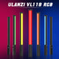 Ulanzi VL119 Handheld RGB Colorful Stick Light 19.68 inch Handheld LED Light Wand CRI 95+ 2500K-9000K Photography Studio Lamp