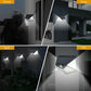 1/2/4Pcs 100 LED Solar Wall Lights Outdoor Solar Lamp Motion Sensor Solar Powered Sunlight Street Light for Garden Night Light