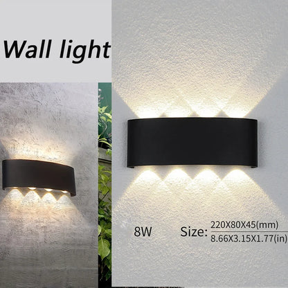 LED Wall Lamp Waterproof IP66 Indoor Outdoor Lamp  Garden Lights for Living Room Hallway Bedroom Decor