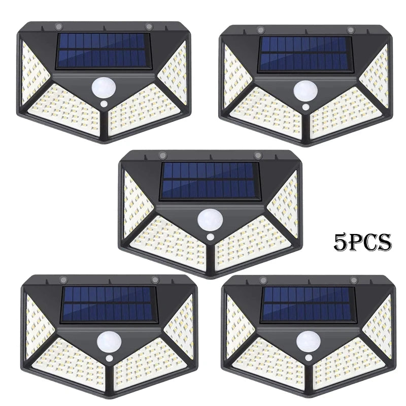 12 Pack Solar Lights Outdoor Wireless 100 LED Solar Motion Sensor Lights Waterproof Security Wall Lighting Outside for Backyard