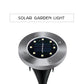 8/20LED Solar Power Disk Light Outdoor Garden Solar Underground Light Deck Light Spotlight Buried Solar Led Lamp Garden Decor