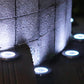 8/20LED Solar Power Disk Light Outdoor Garden Solar Underground Light Deck Light Spotlight Buried Solar Led Lamp Garden Decor