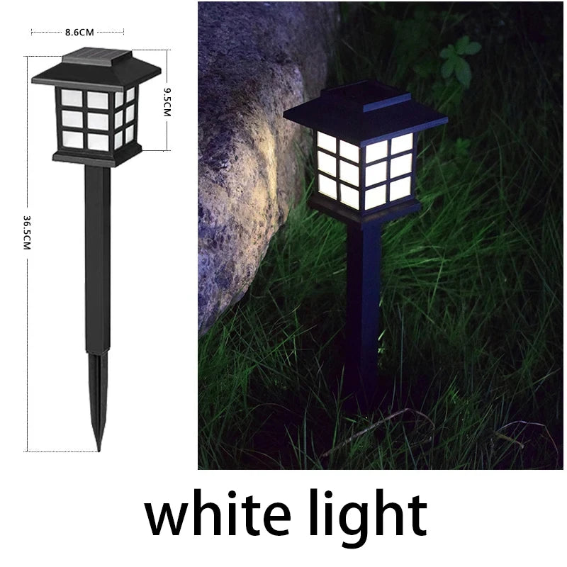 LED Solar Pathway Lawn Lights Outdoor IP65 Waterproof Solar Lamp Decoration for Garden Walkway Path Driveway Patio Yard & Lawn