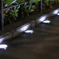 8/20LED Solar Power Disk Light Outdoor Garden Solar Underground Light Deck Light Spotlight Buried Solar Led Lamp Garden Decor