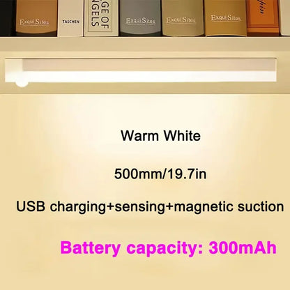 LED Motion Sensing Light Wireless USB Rechargeable Motion Detection Suitable for Kitchen Wardrobe Corridor and Staircase Lights