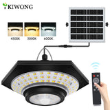 Solar Shed Light Solar Pendant Light Indoor Outdoor 228/180 LED 1000LM 5 Modes with Remote Control for Barn Gazebo Garage