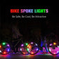 Colorful Bike Wheel Spoke Light Waterproof MTB Balance Bicycle Light LED Tyre Tire Flash Lights Warning Cycling Lamp