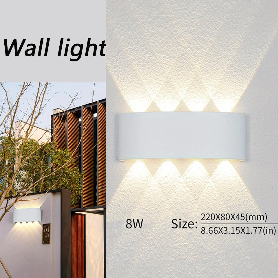 LED Wall Lamp Waterproof IP66 Indoor Outdoor Lamp  Garden Lights for Living Room Hallway Bedroom Decor