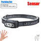 IR Motion Sensor Headlamp USB Rechargeable Headlight White/Yellow/Red Light 10 Modes Head Lamp Waterproof Head Light