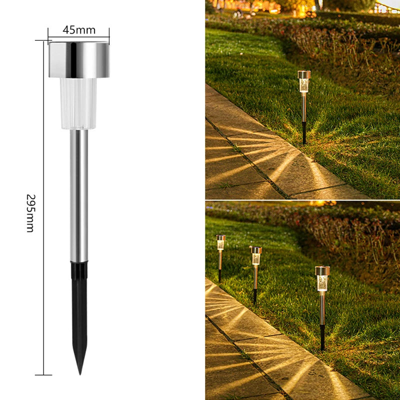 Solar Outdoor Lights Garden Lamp Solar Powered Waterproof Landscape Path Outdoor for Yard Backyard Lawn Patio Decorative