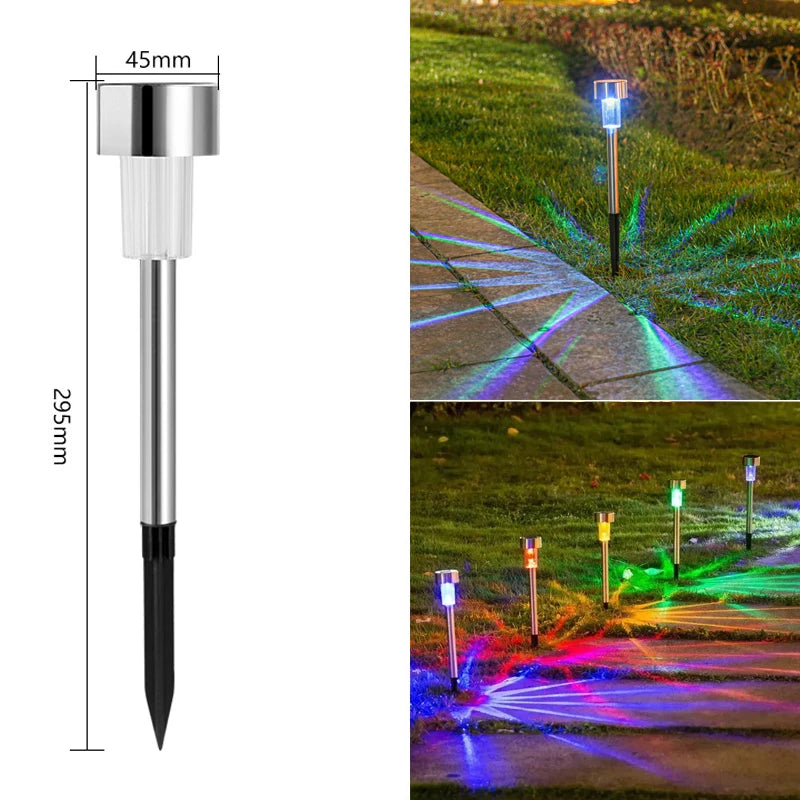 Solar Outdoor Lights Garden Lamp Solar Powered Waterproof Landscape Path Outdoor for Yard Backyard Lawn Patio Decorative