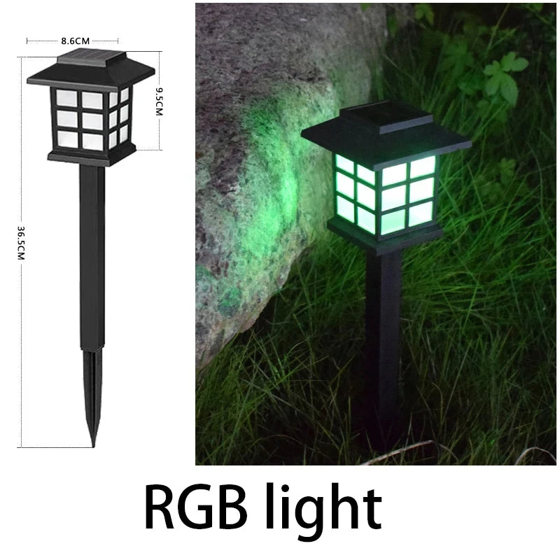 LED Solar Pathway Lawn Lights Outdoor IP65 Waterproof Solar Lamp Decoration for Garden Walkway Path Driveway Patio Yard & Lawn