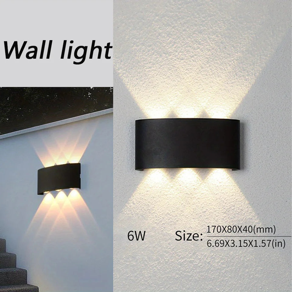 LED Wall Lamp Waterproof IP66 Indoor Outdoor Lamp  Garden Lights for Living Room Hallway Bedroom Decor