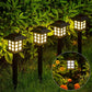 LED Solar Pathway Lawn Lights Outdoor IP65 Waterproof Solar Lamp Decoration for Garden Walkway Path Driveway Patio Yard & Lawn