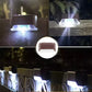 Warm White LED Solar Step Lamp Path Stair Outdoor Garden Lights Waterproof Balcony Light Decoration for Patio Stair Fence Light