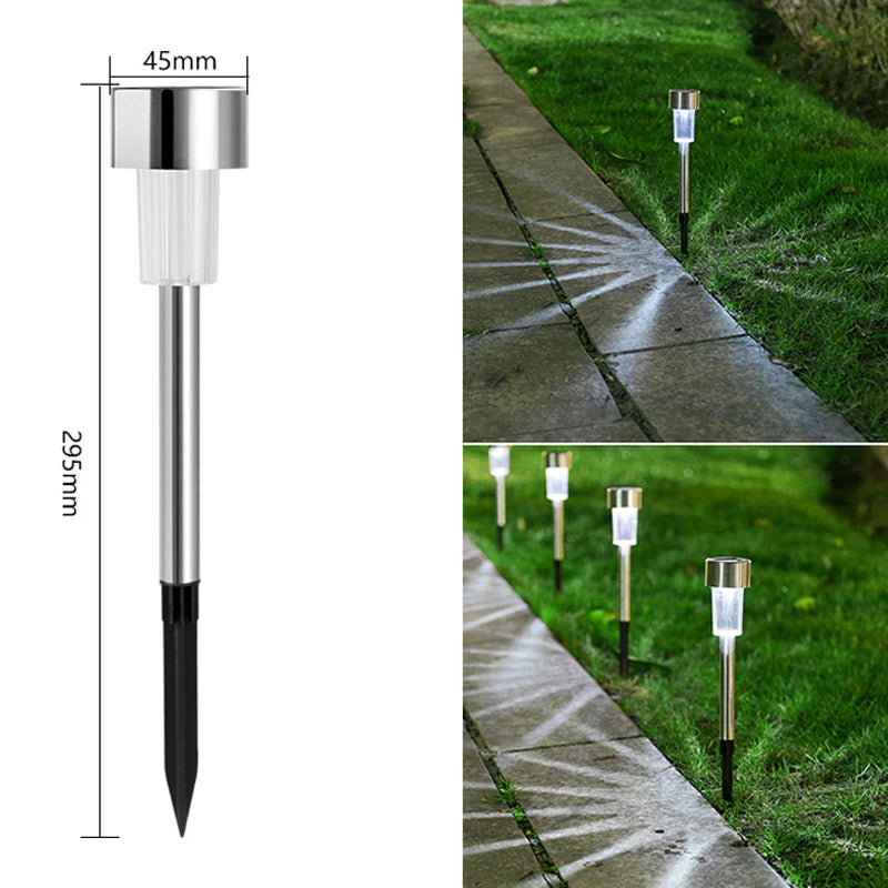 Solar Outdoor Lights Garden Lamp Solar Powered Waterproof Landscape Path Outdoor for Yard Backyard Lawn Patio Decorative