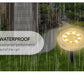 8/20LED Solar Power Disk Light Outdoor Garden Solar Underground Light Deck Light Spotlight Buried Solar Led Lamp Garden Decor